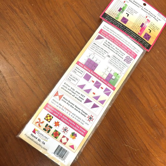 Guidelines 4 quilting Triangle additions NWT - Picture 9 of 11